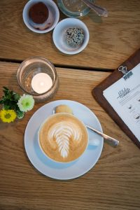 Kaffetasse, Teelicht, Leckereien, Menü